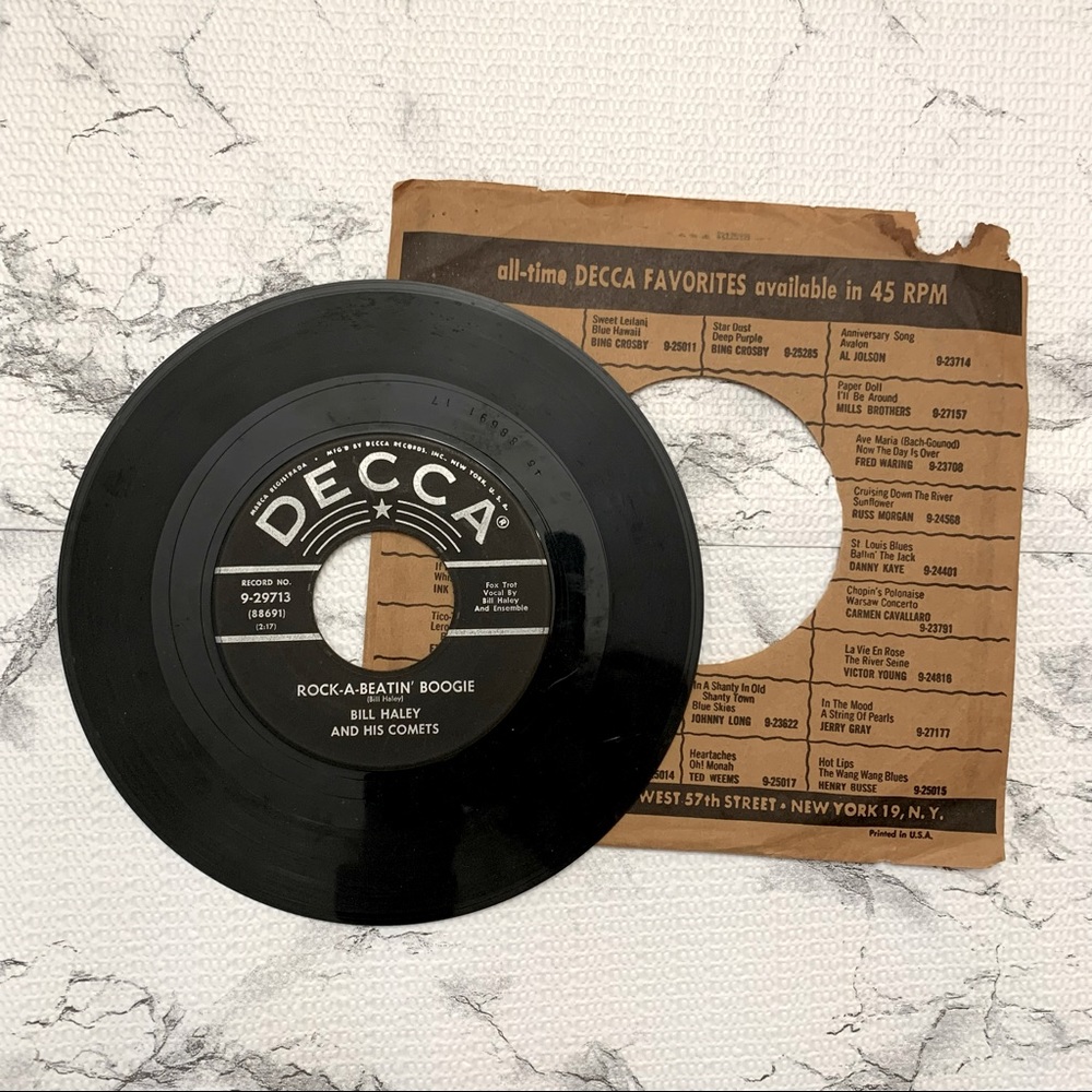 Vintage DECCA Records 45 RPM Bill Haley and His Comets Album